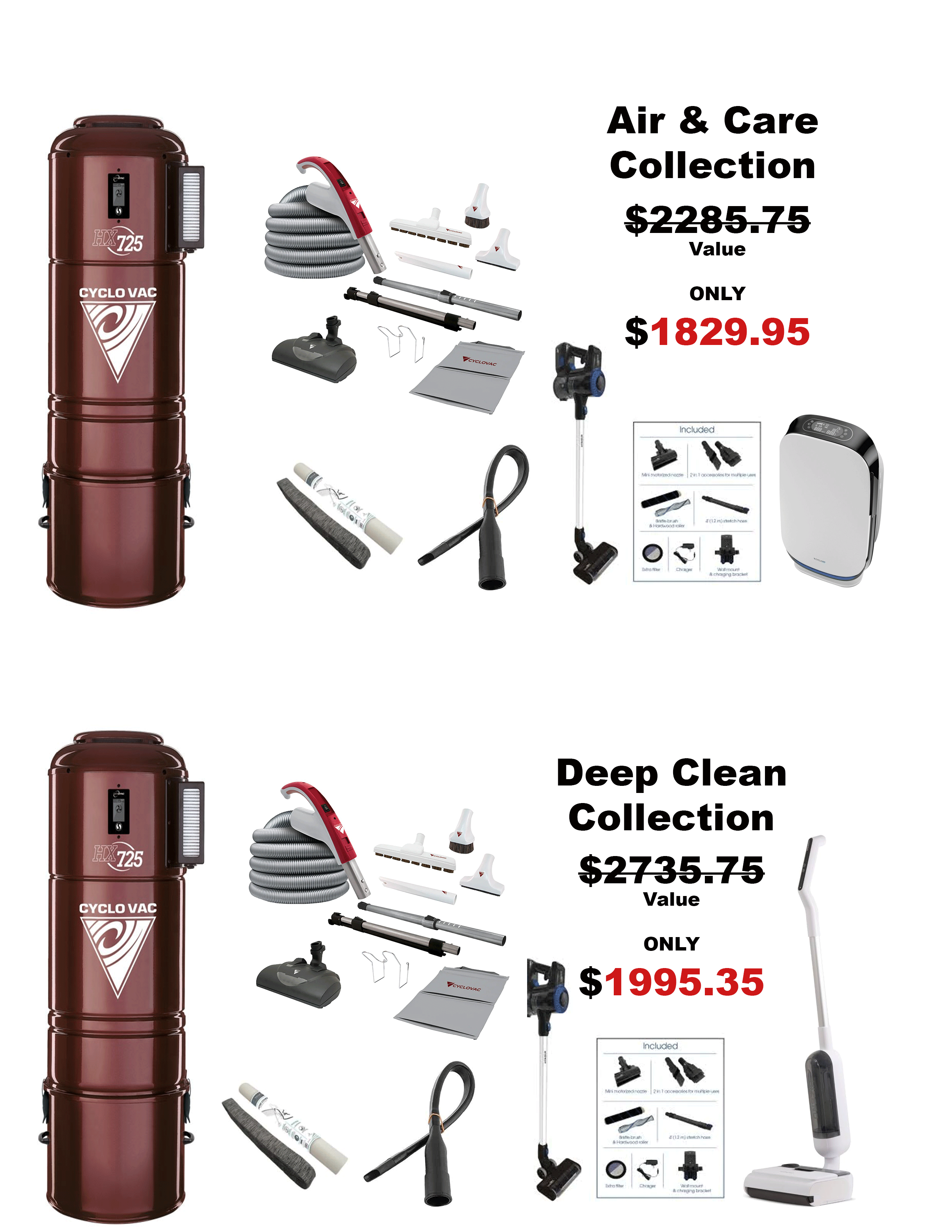Exclusive Central Vacuum Packages - Vacuum Central