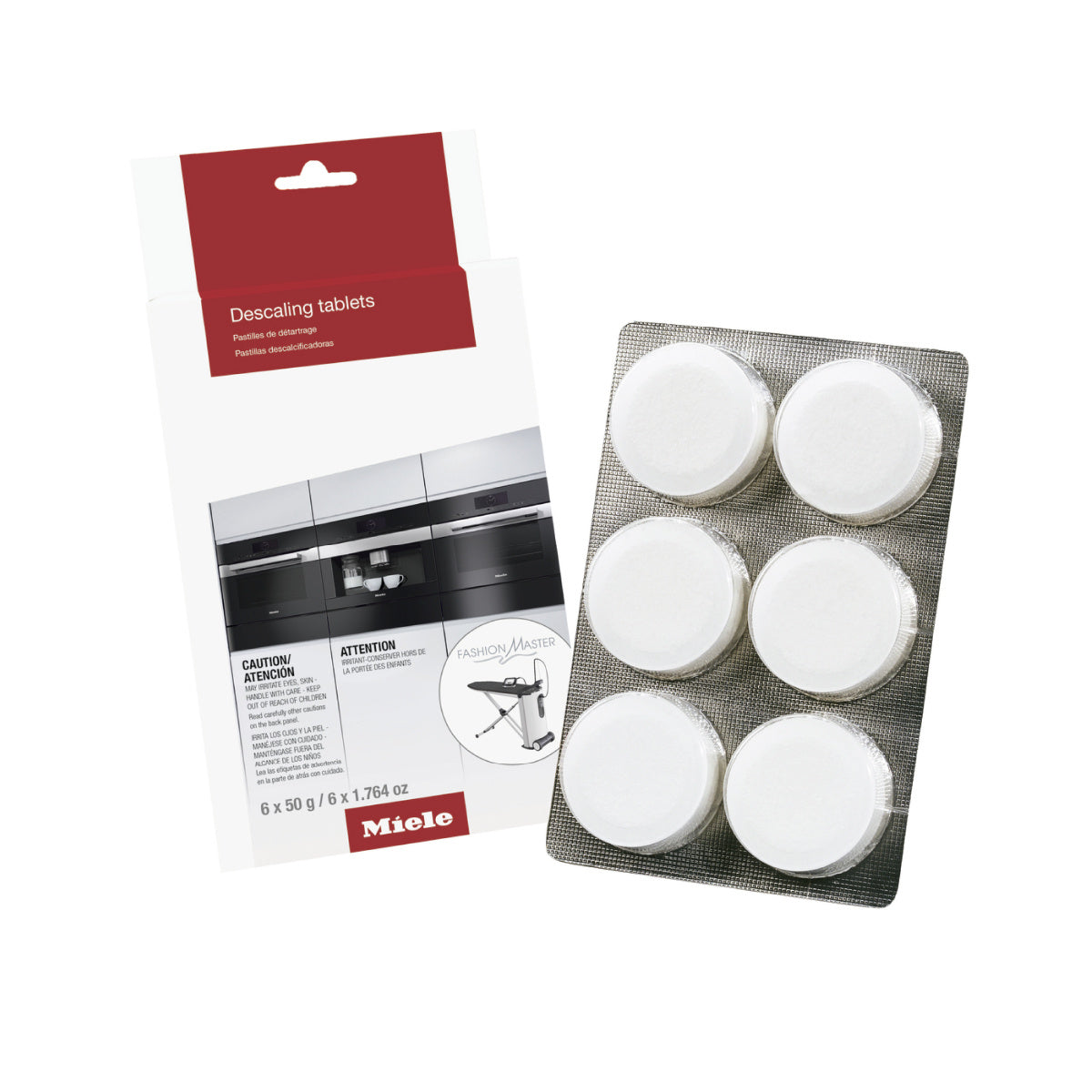 Miele Descaling Tabs 6pk for Coffee Systems, Steam Ovens, Combi Steam Ovens