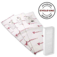 Cyclovac H725 Bags 3pk With Filter