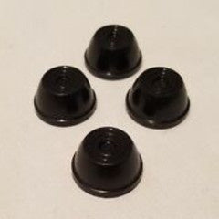 Power Wheels .437 Black Capnut Retainer Single