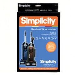 Simplicity Type X Upright Bags 6pk Synergy X9 G9 Radiance RAD RADP