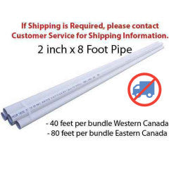 Pipe by the foot- 8ft Length - Vacuum Central 