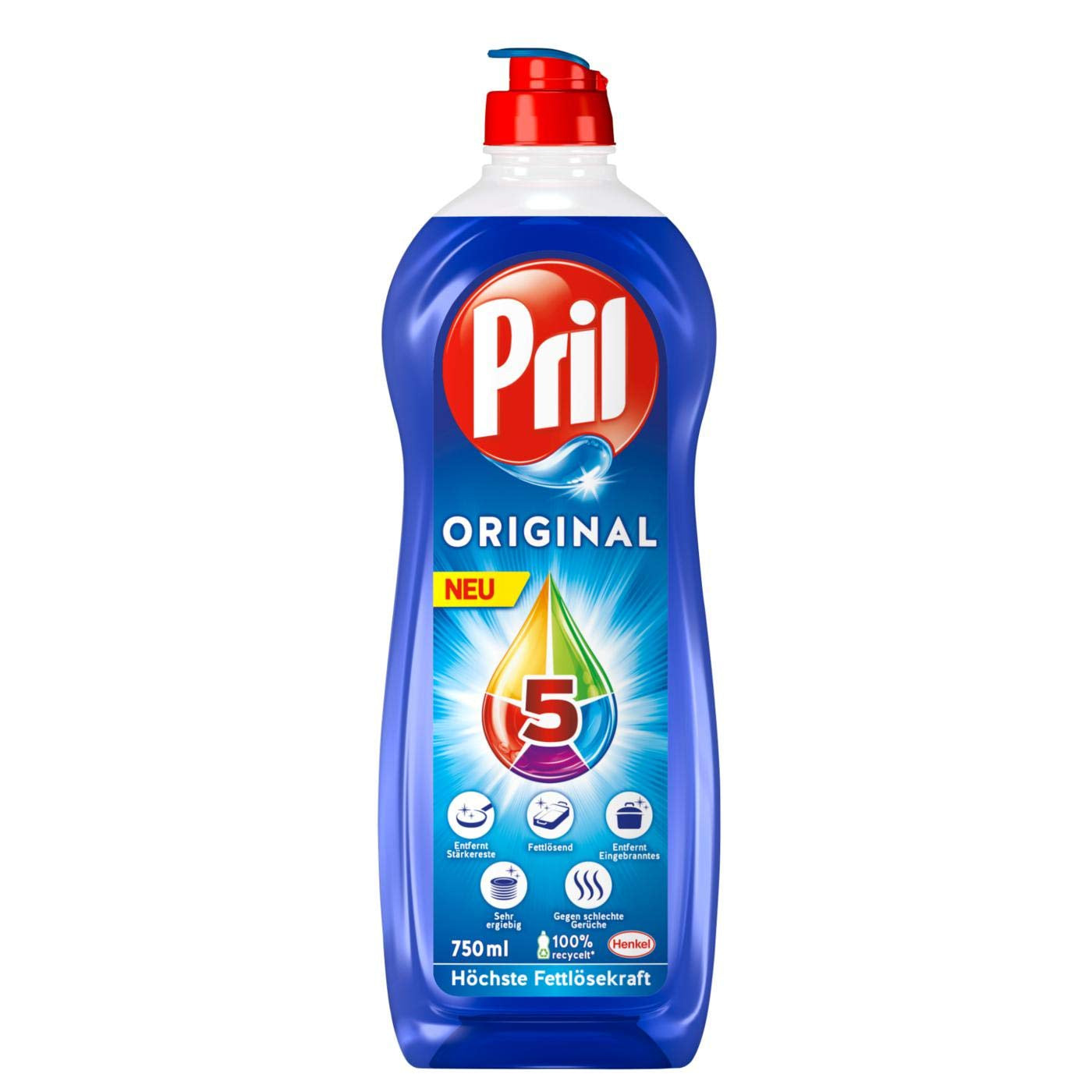 Pril Power Gel Dish Soap 750ml